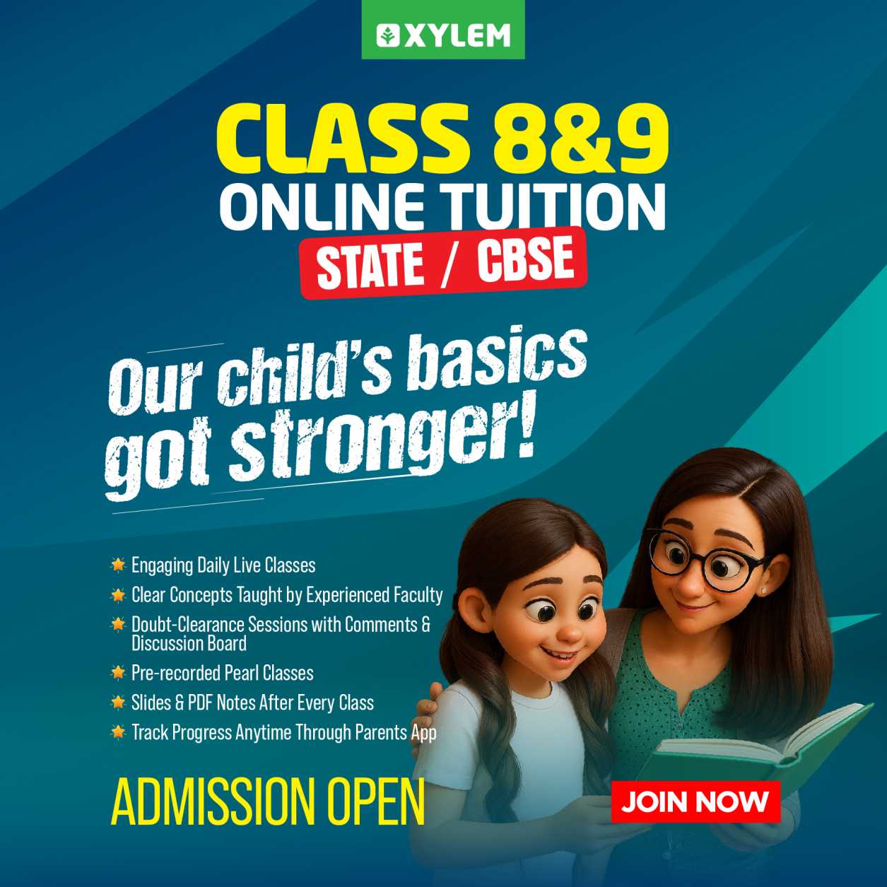 Xylem Online Tuition for Classes 8 & 9 (CBSE & Kerala State)