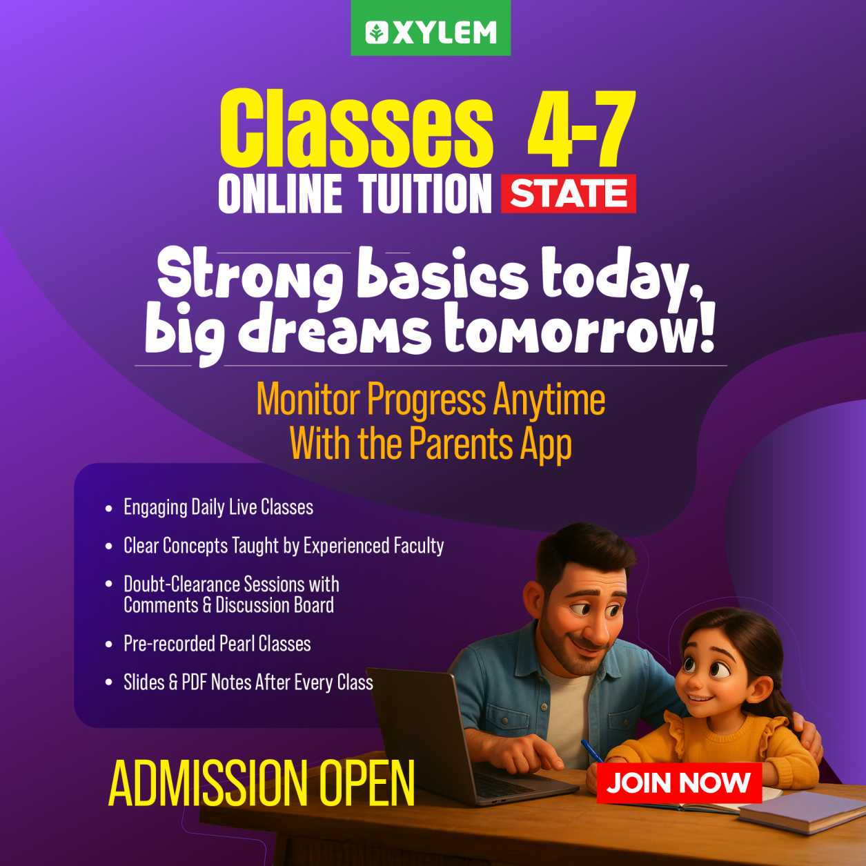 Stronger Basics, Smarter Learning &ndash; with Xylem Online Tuition (4th&ndash;7th Std)