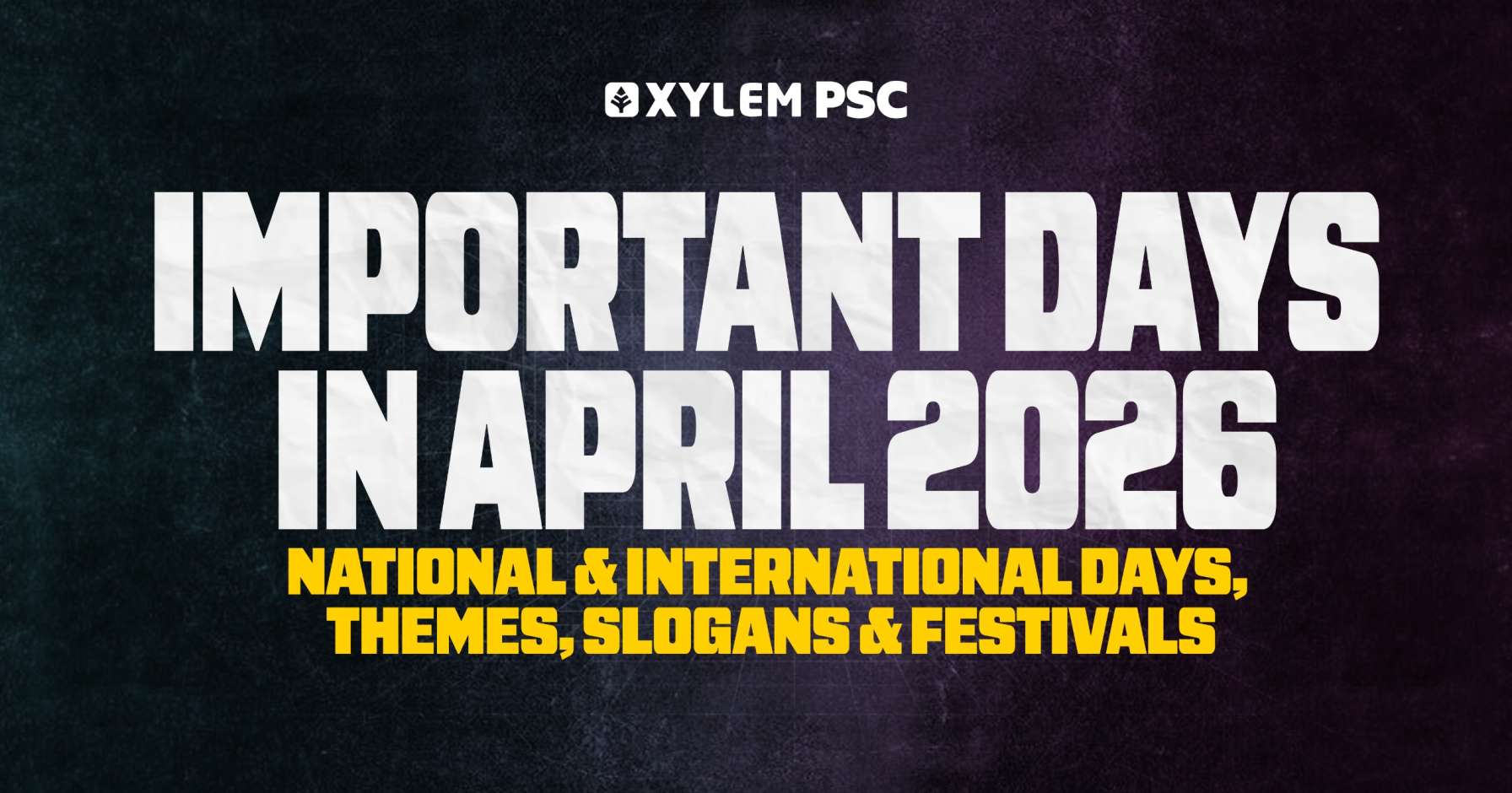 important days in april 2026